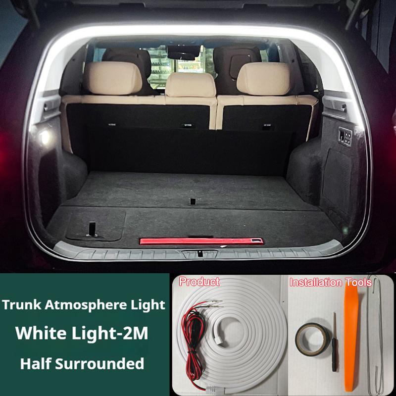 Car Trunk Lighting Fit For Mazda CX-9 Trunk Atmosphere Light Modified Light Bar Strip Decorative Lamp Car Interior Accessories