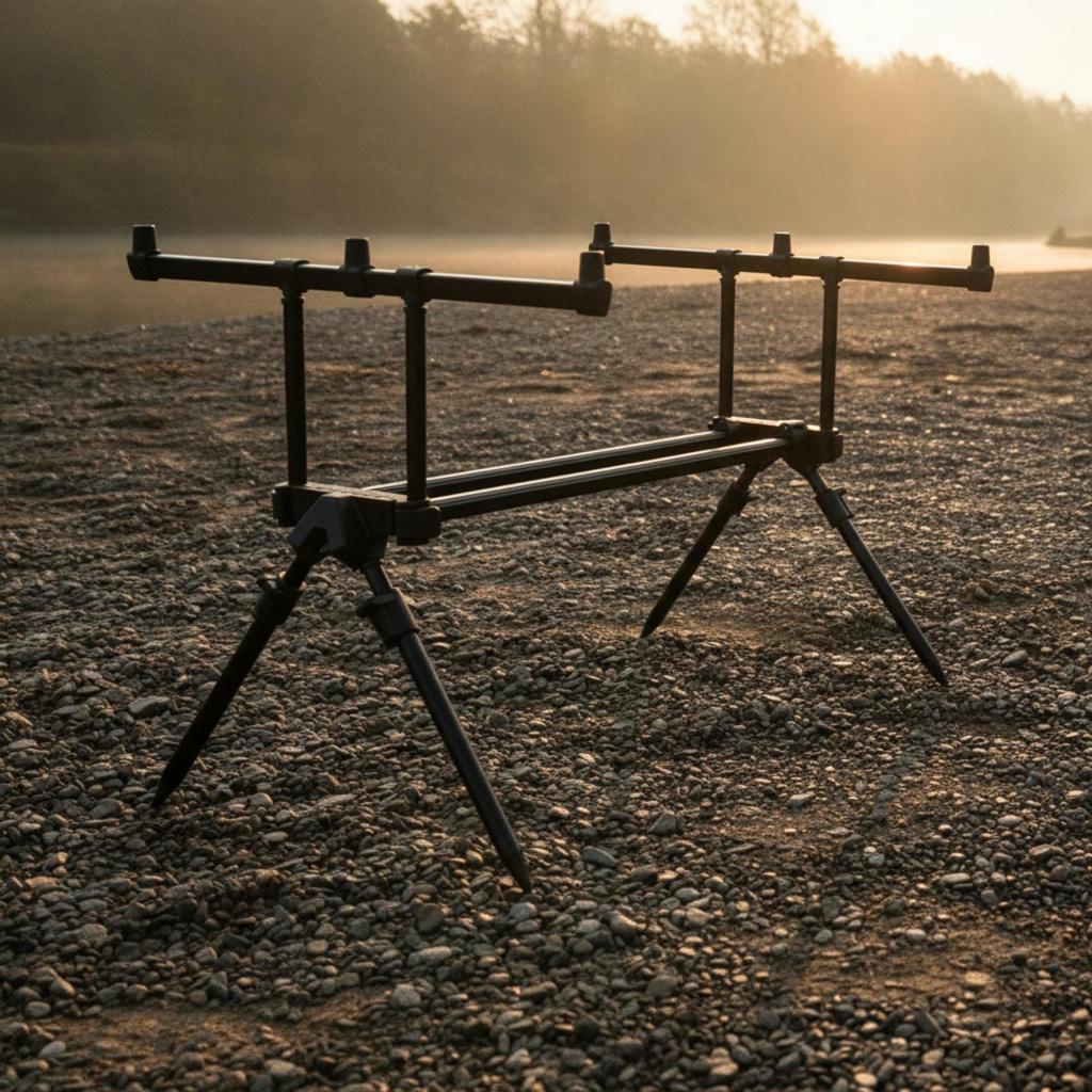 Fishing Rod Tripod Stand Adjustable Telescopic for Anglers,