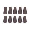 10Pcs Brown Door Stopper Set Convenient Practical Robust No Deformation Door Stop Wedge Kit for Home