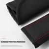 2026 Hot Sticker 2Pcs Leather Seat Belt Shoulder Cover Protection Pads for VW Volkswagen GTI R Rline Polo Golf Passat Tiguan Tou