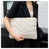New Corduroy Laptop Case Protective Shockproof Laptop Sleeve Flower Print Lightweight Tablet Protective Pouch School