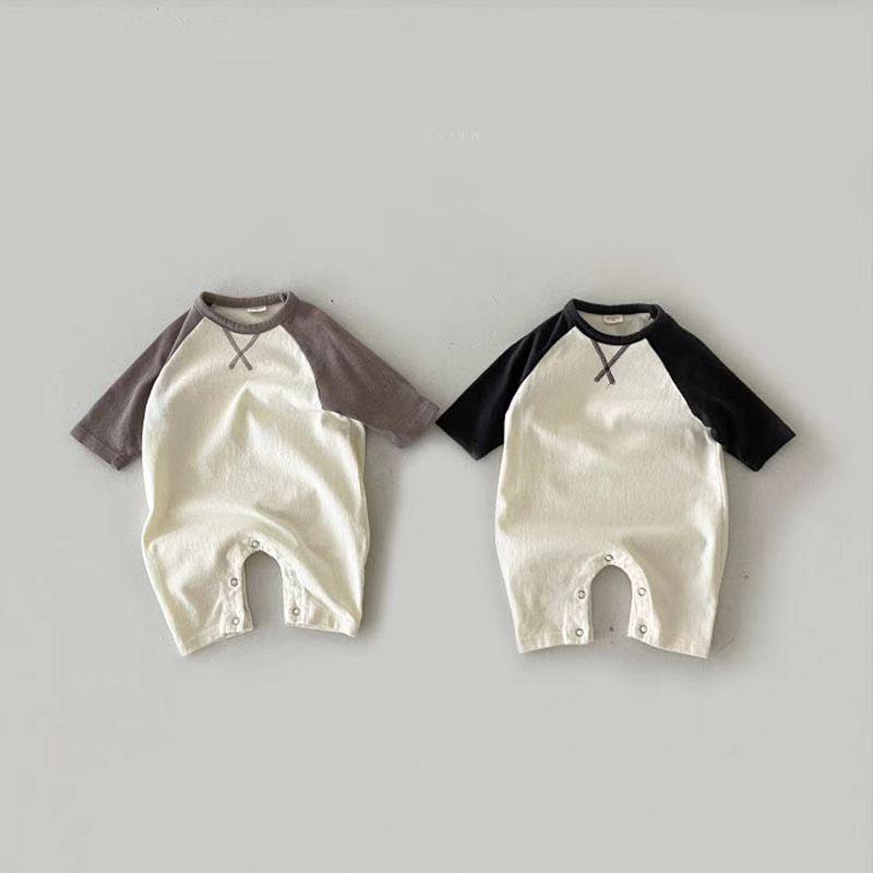 Baby Unisex Langarm-Overall im koreanischen Stil - Bequem und stilvoll für Frühling/Herbst