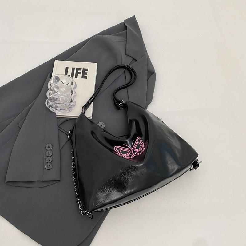 Trendy And Simple Spring Bucket Bag With Chic Car Stitching Details