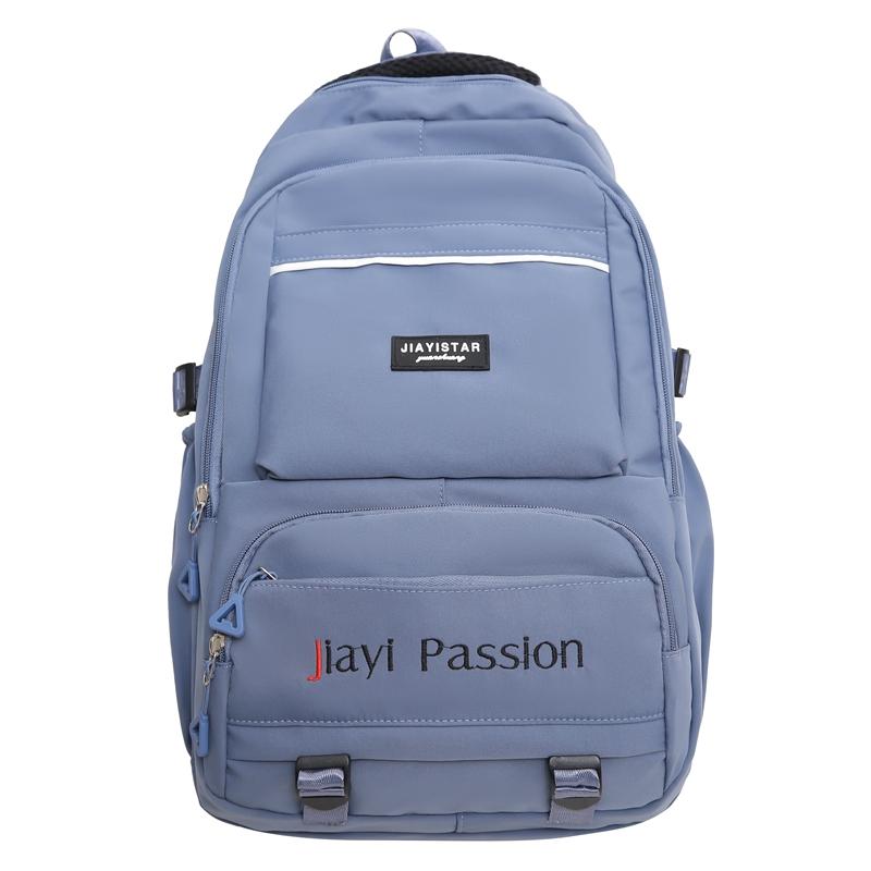 Students Schoolbag Women's Senior High School Backpack Letter Print Large Capacity Backpack