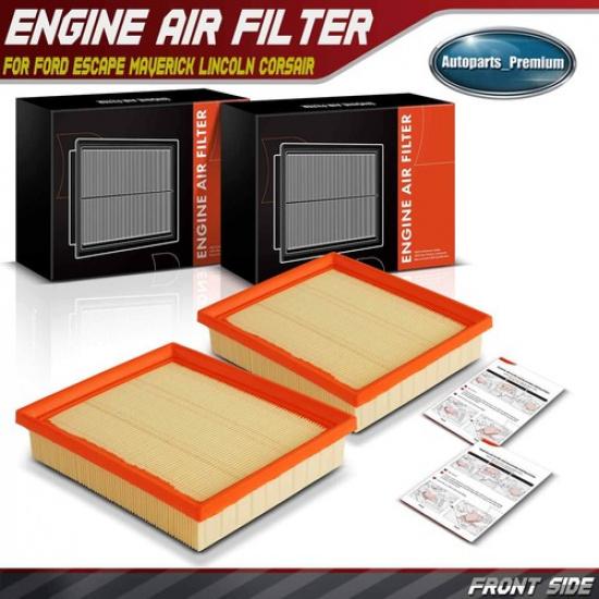 2x Engine Air Filter for Ford Escape -2026 Maverick Lincoln L4 2.5L Hybrid