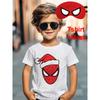 Merry Christmas Disney Marvel Spiderman Boy Tshirts for Kids Superhero  Cosplay and Masks T Shirts Baby T-Shirt Children Tops
