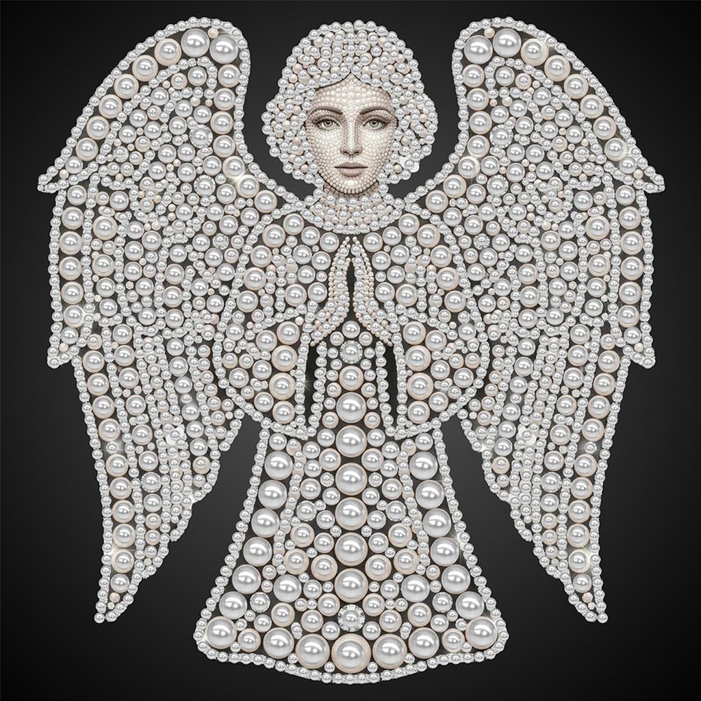 DIY Pearl Dot Painting for Adults Beginners Home Wall Decor Pearl Painting Art Kits 9.84x9.84in Without Frame