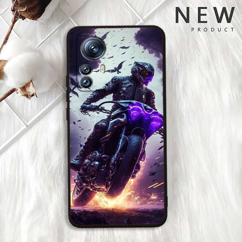 Model Rider Cool For Xiaomi Mi 15 14 13 13T 12 12T 12S 11 11i 11T Pro Ultra Lite 5G Black Soft Phone Case