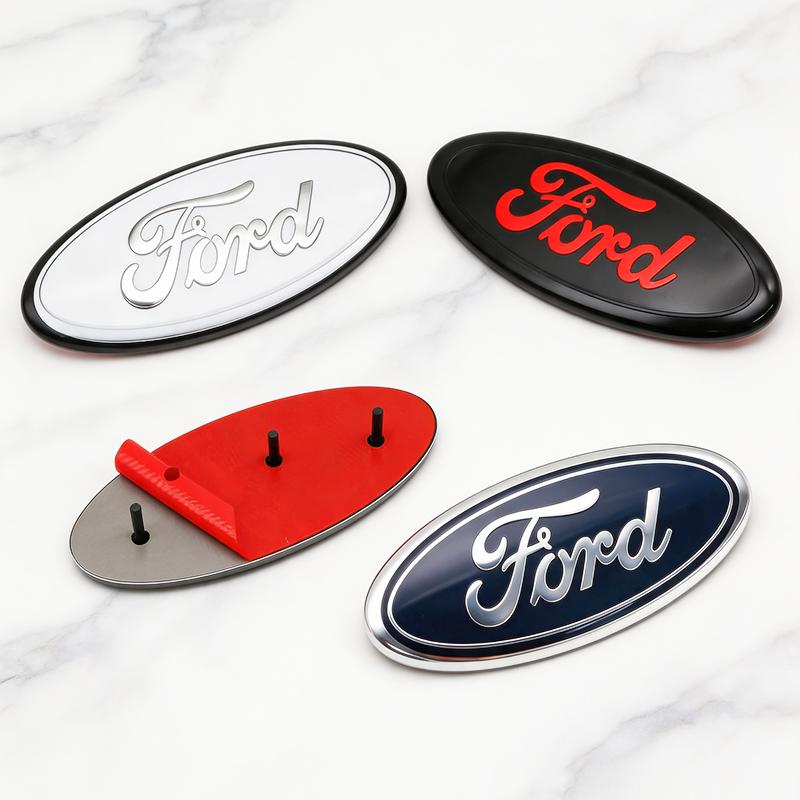 KLYA1 22.5cm Front Hood Rear Trunk Emblem Badge For Ford Escape Fiesta Transit Ranger Roush Fusion Focus ABS Auto Tuning Accessories