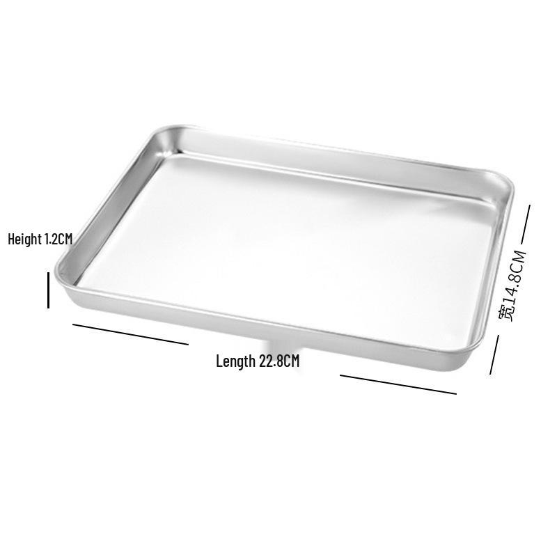 Rectangular Stainless Steel Barbecue Tray