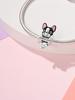 Charms Plata Niedlicher Kleiner Dinosaurier Erdbeerperlen Charm Kupferbeschichtet Passend für Charms Originalarmband Zum Schmuckherstellen DIY Charm