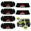Jimny Door Handle Protector Carbon Fiber Scratch and Nail Door Guard Compatible with New Black [For Only] JB64/JB74 6-Piece Set, Look, Waterproof,
