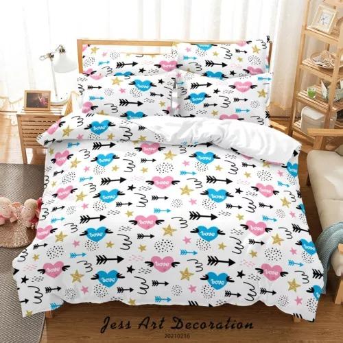 

Heart Soft Duvet Cover Beding Decoration Gift First Choice Suitable for Children Young Boys Young Girls plus Adult Peoples Soft Warm Breathable 135*200cm Eu-Single