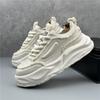 Sneakers Casual Men Designer Punk Board Shoes Fashion Microfiber Leather Canvas  Breathable Height Increased Flat Platform Shoes