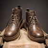 Martin Boots Men's 2025 New Autumn British Style Retro Low-top Short Boots High-top Tooling Leather Shoes Medium-top Men's Shoes