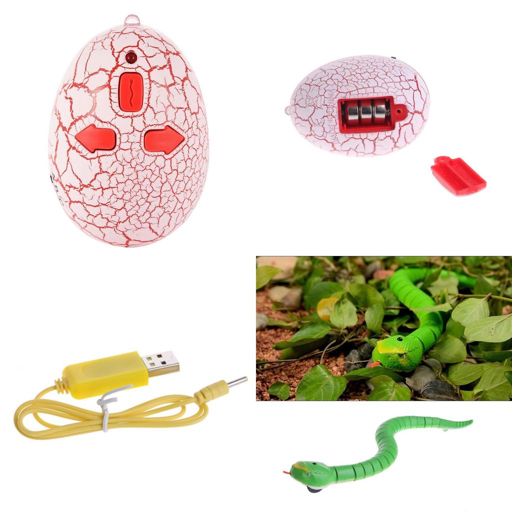 Terrifying Remote Control Snake Rattlesnake Mischief Toy With Premium Quality Green Finish