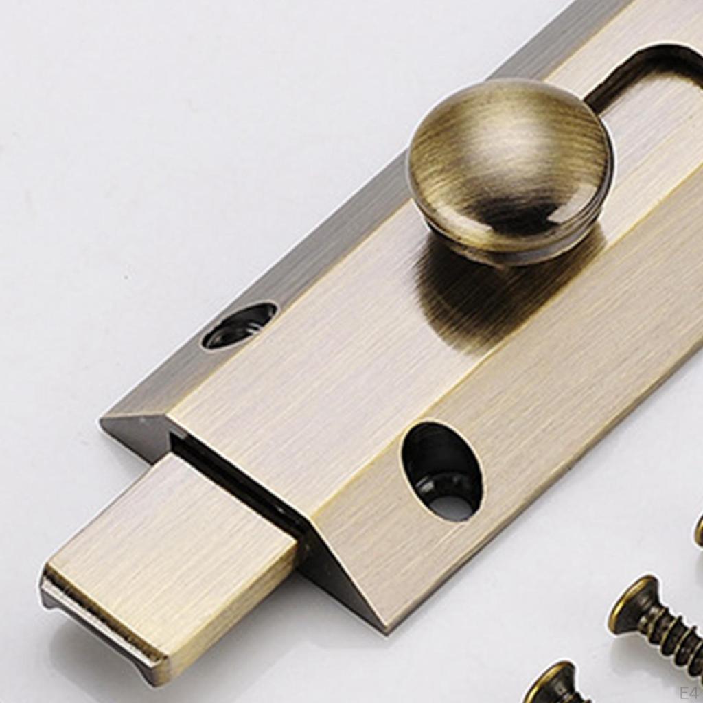 Brass Door Security Bolt Latch for Easy Installation In Various Settings