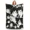 Giyu Tomioka  Flannel Blankets Spring  Super Soft Throw Blanket For Girls Boys Couch Bed Aesthetic Bedspread Sofa Bed Cover