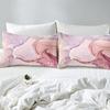 Pink Marble Three-Piece Quilt Cover 3D Digital Printing Bedding Set Bed Cover