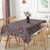 1pc Farmhouse Kitchen Dining Table Decor  Bohemian Patchwork Mandala Tablecloth Waterproof Table Cloth Holiday Party Wedding