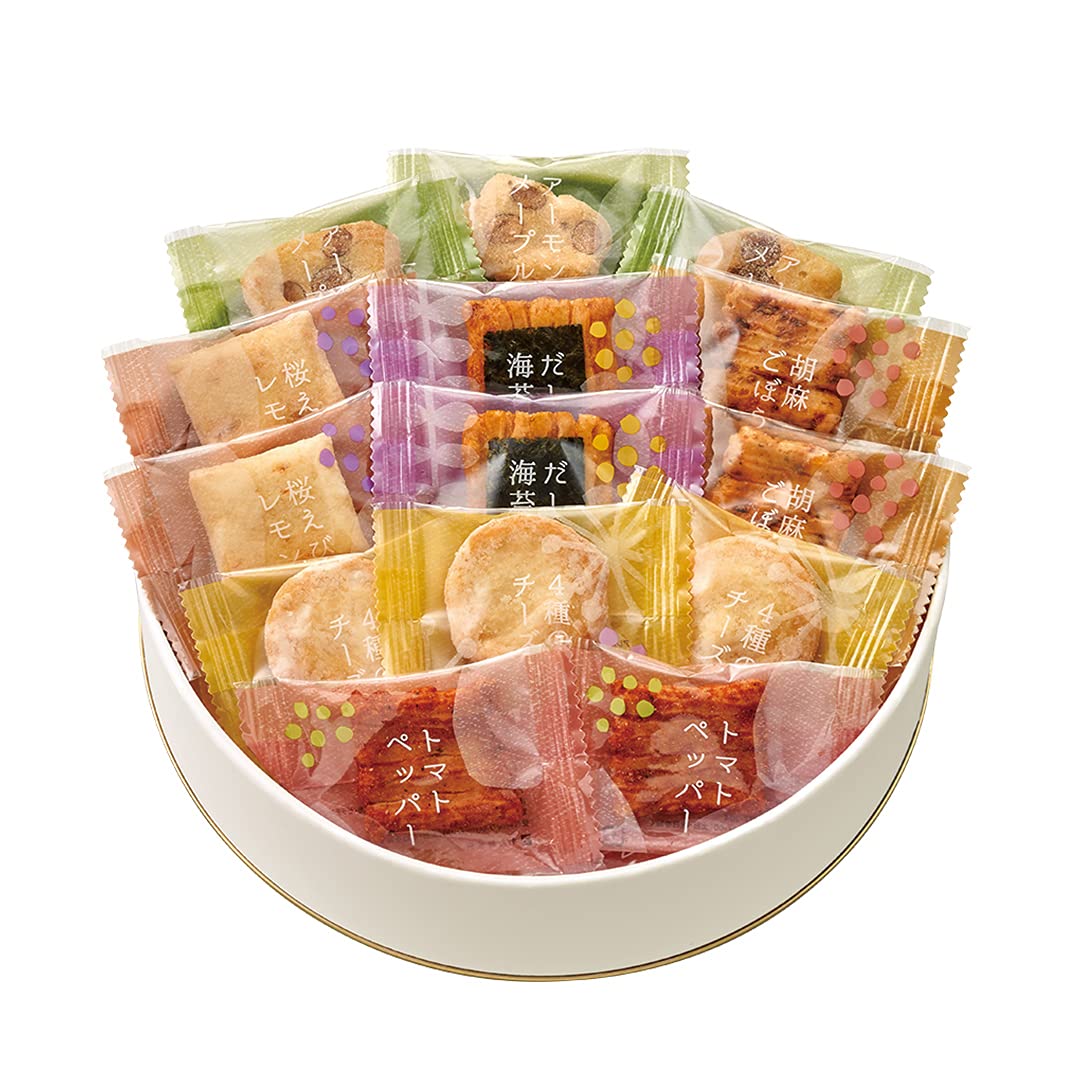 

Chuoken Kumitte Rice Crackers Assorted 6 Individually Gift Set (36 pieces) - Varieties, Bite-Sized, Wrapped,