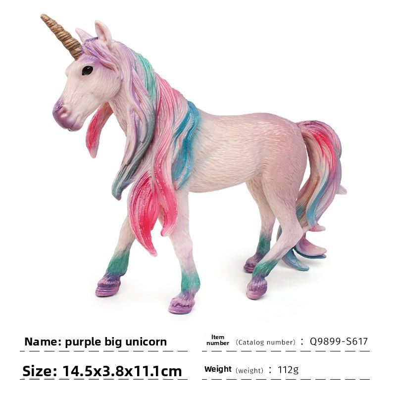 Unicorn Figurine Collectible Pvc Model For Kids Fantasy Animal Decor Play Toy