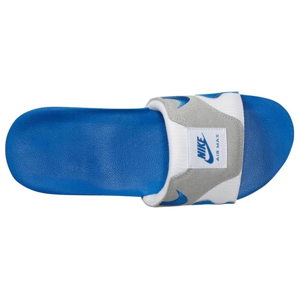 Nike Air Max 1 Slide Royal Blue Men Sneakers White Black Light-Neutral-Grey FJ4007-100