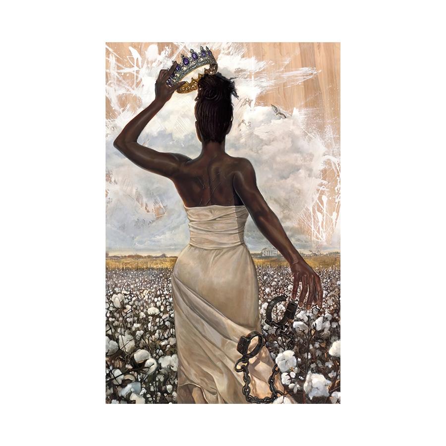 

Сексуальные африканские женщины свобода корона плакат мобильный кандалы печать холст картина настенное искусство картина для гостиной украшение дома 20x30cm