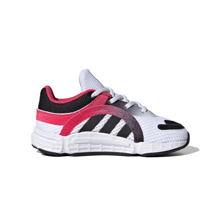 Adidas Originals Sonkei El I Durable Low-Top Walking Shoes Baby Shoes Pink White Black FW8047
