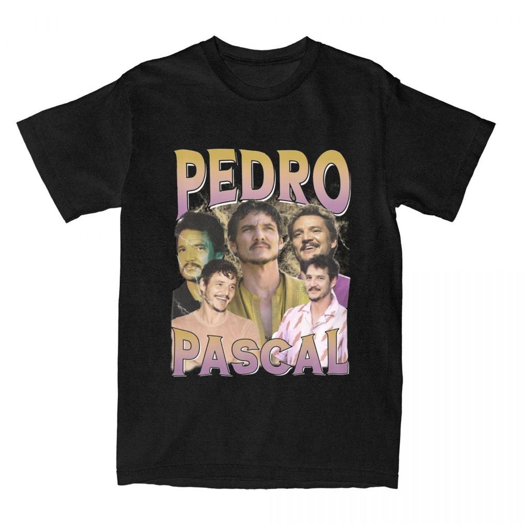Vintage Bootleg Pedro Pascal T-Shirt Damen 100% Baumwolle Unisex Streetwear Pedro Pascal T-Shirt Übergröße T-Shirt