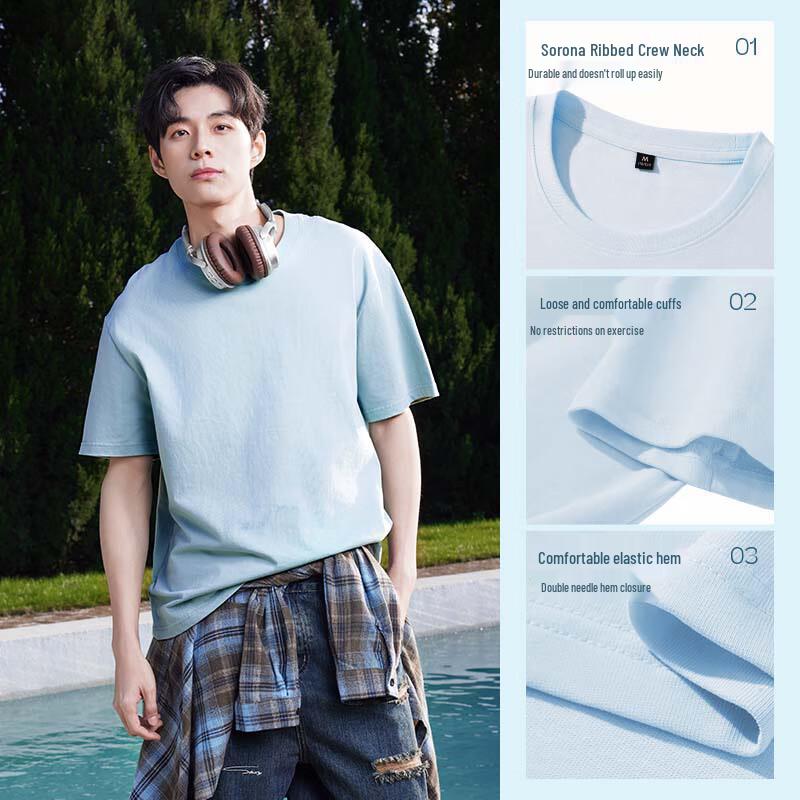 Jeanswest Men's Casual Cotton Short Sleeve T-Shirt