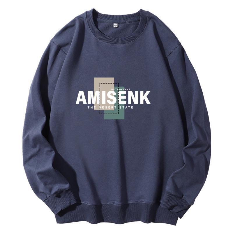 Men's Fleece-Lined Youth Pullover - Loose Fit Autumn/Winter Casual Top