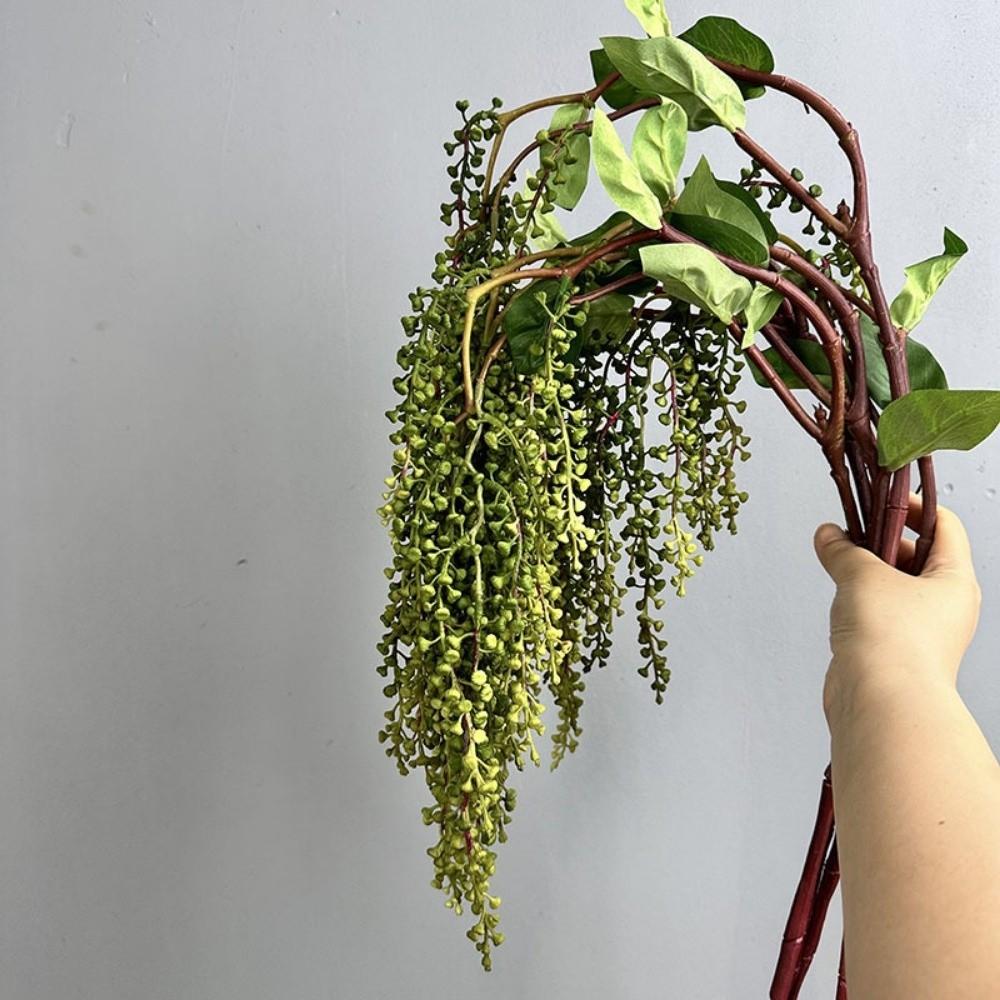 Floral Display Artificial Hanging Plant Soft Rubber Fake String Greenery Plant Home Decor
