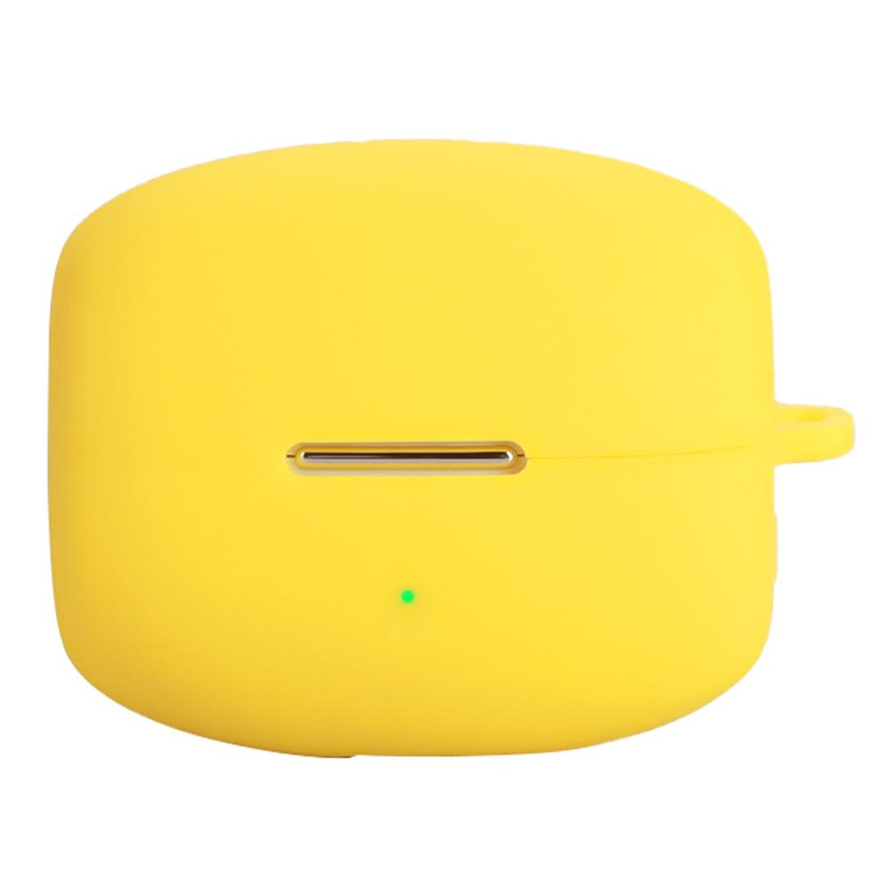 For Oppo Enco Clip Silicone Case Wireless Earphones Protective Cover with Anti-Lost Buckle