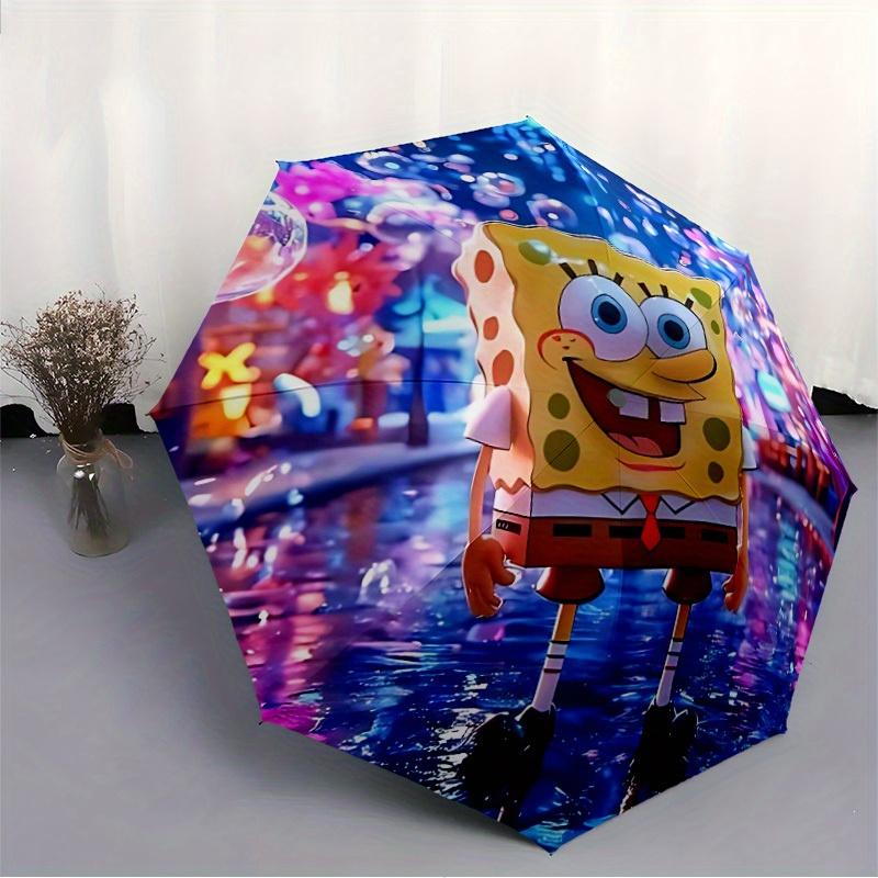 Αυτόματη Ομπρέλα Άνοιγμα/Κλείσιμο Spongebob SeaWorld, Ανθεκτικός Σιδερένιος Σκελετός, Πτυσσόμενος Φορητός Σχεδιασμός, Ταξίδι, Καθημερινή Χρήση 181