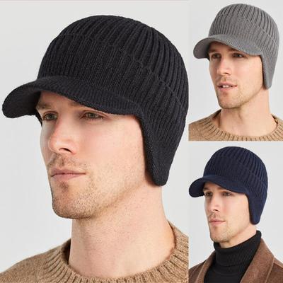 Mężczyźni Kobiety Zima Modny Ciepły Ponadgabarytowy Chunky Baggy Rozciągliwy luźny Kapelusz Skully