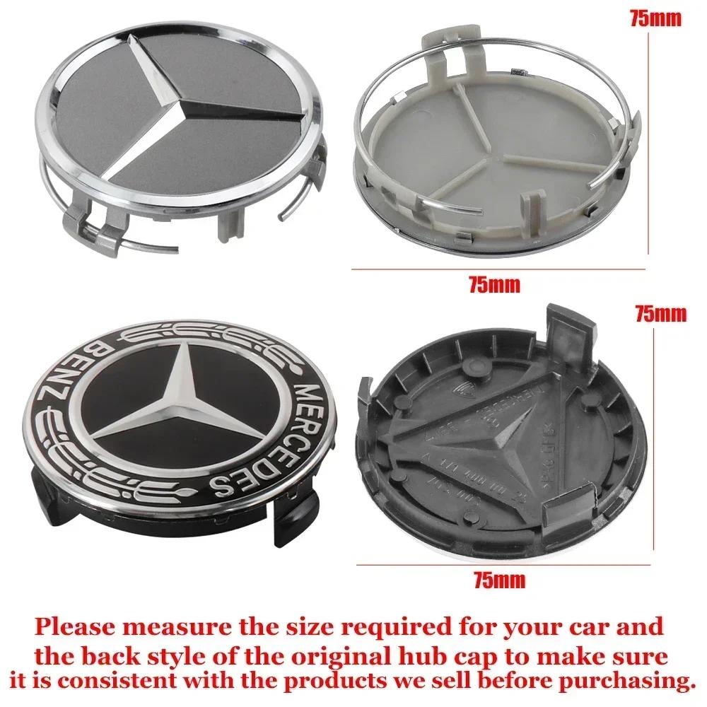 Autoaufkleber Für Mercedes Benz 75MM Auto Styling Radnabendeckel Radkappen Ersatz Für Mercedes Benz W211 W203 W204 W210 W1