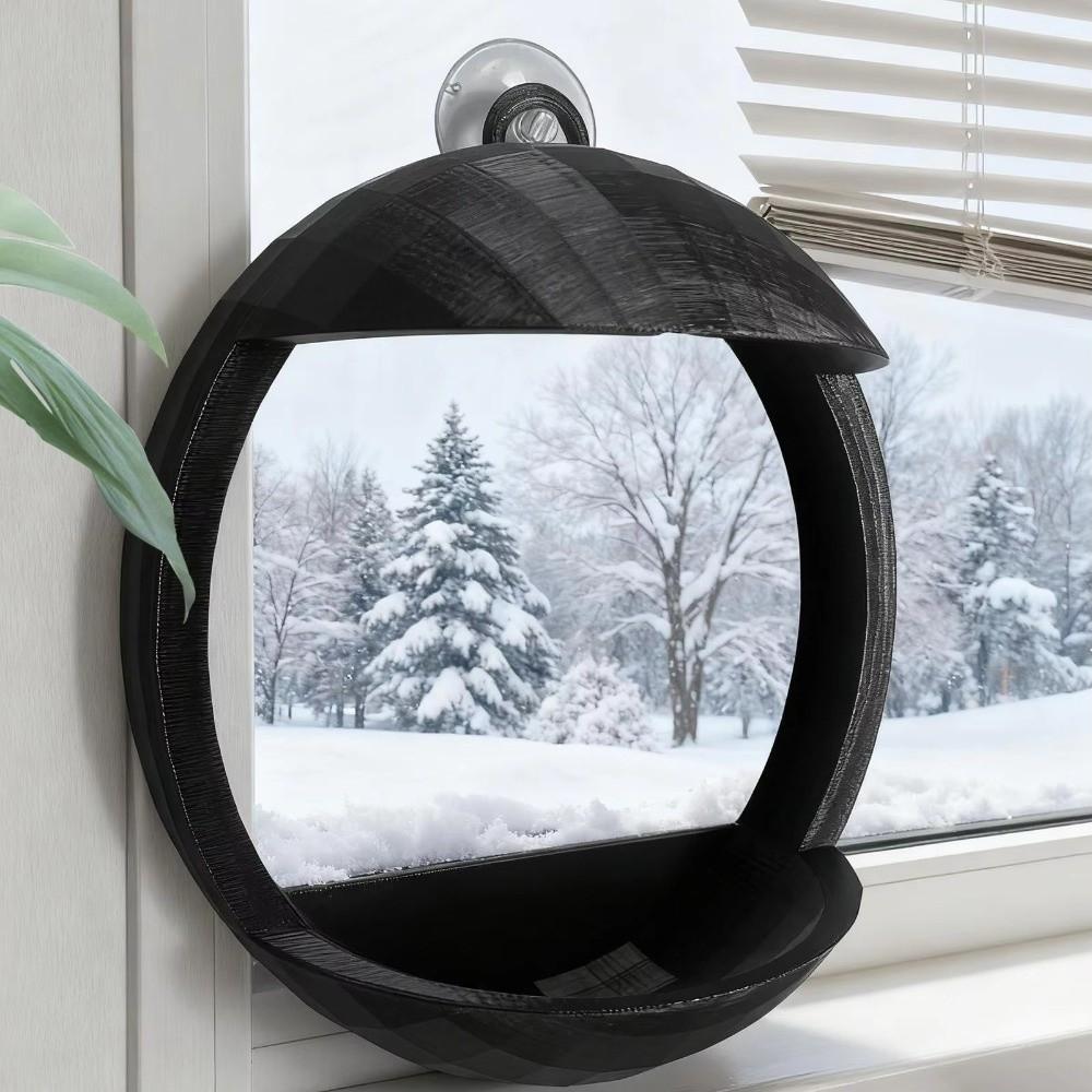 Open Tray Bird Feeder House Suction Cup Birding Box Window Bird Feeder  Home Aviary