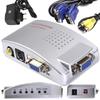 Conversor vga para s-video / av / vga adaptador splitter imagem chinch rca