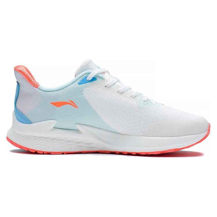 Li Ning Cushioning, Wear Resistant Low Top Running Shoes Women's White Blue ARMS030-2