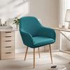 Elastic Jacquard Armchair Cover High-Back Curved Hotel Dining Chair Cover High Armrest Slipcover Furniture Protector