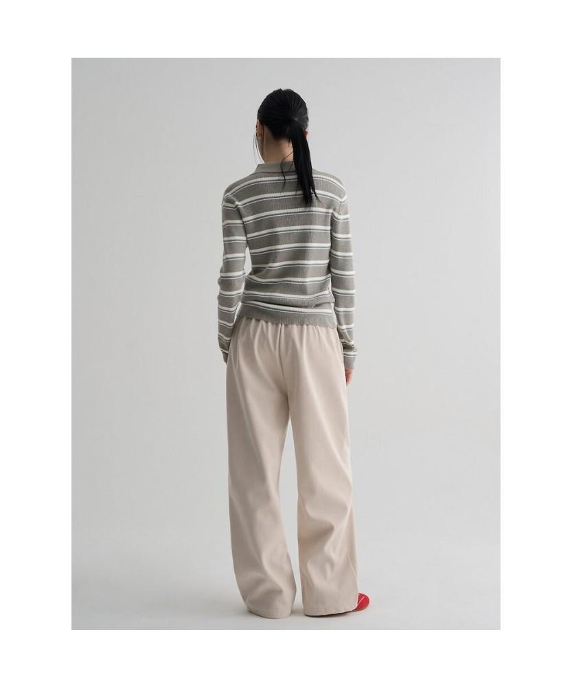 8SECONDS Corduroy Elastic Pants Ivory