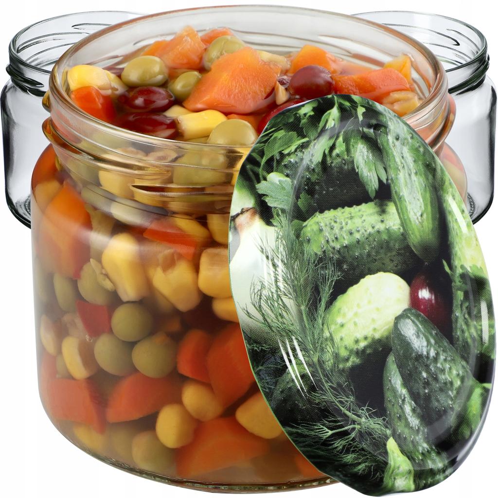 KADAX Sonka 330ml Preserve Jars 10pcs 82mm + Lids