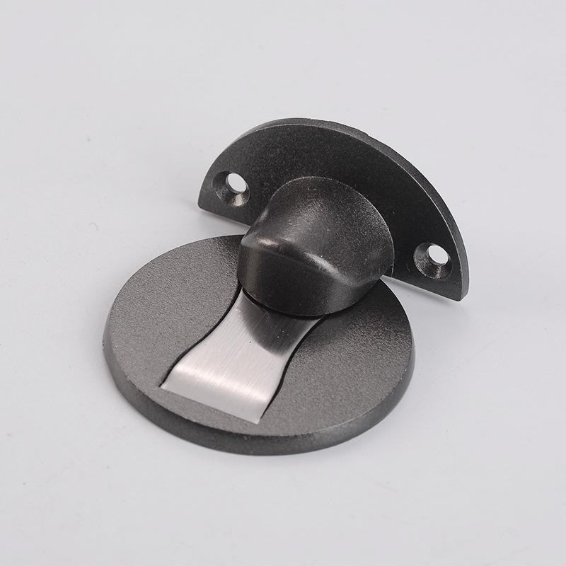 Zinc Alloy Magnetic Rotating Door Stop - Silent, Adjustable, Punch-Free, Anti-Collision.
