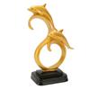 Resin Dolphin Home Decoration Elegant Photography Prop Ornament for Living Room Office