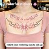 3 stk. Succubus Midlertidig Tatoveringsklistermærke, Langtidsholdbar og Vandtæt, Falske Tatoveringer Til Par, Velegnet Til Bryst, Mave, Talje.