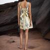 Amazon 2025 Sommer und Herbst neue unabhängige Station Neckholder Print lässiges Träger-Minikleid Mode lässig