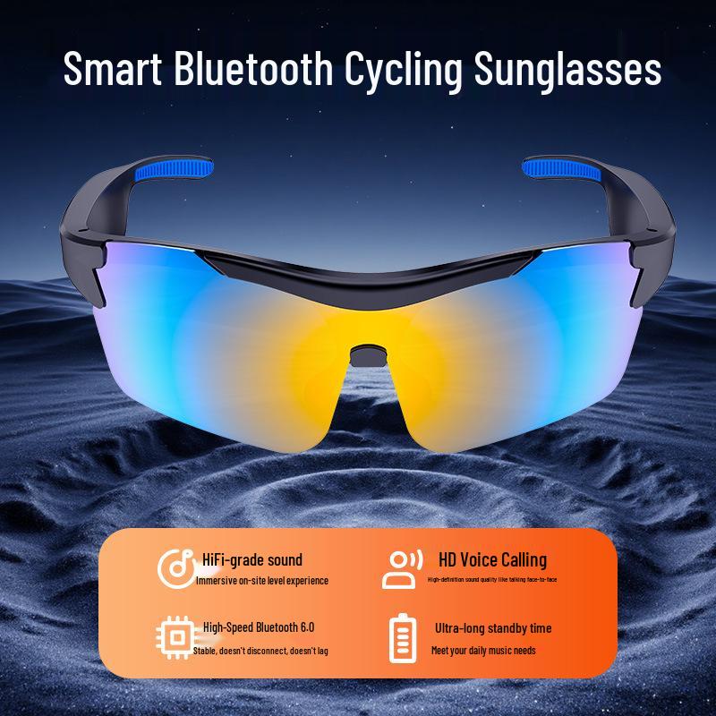 G79-AI Smart Translation Bluetooth Sunglasses – Black Tech for Outdoor Sports, Calls & Music