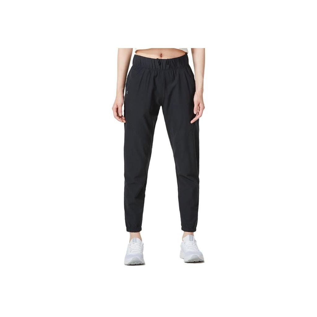 Under Armour Solid Color Sports Training Pants Women Bottoms Black 1325806-002