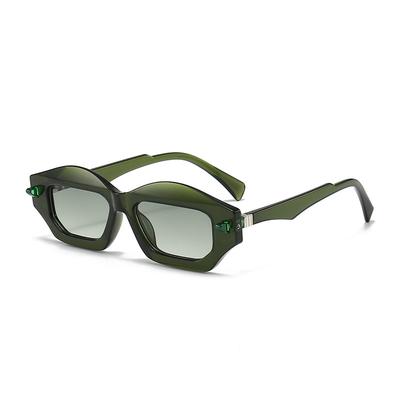 Persönlichkeit Internet-Berühmtheit Sonnenbrille Hip-hop Neue Farbe-Blockierung Bunt Paar-Sonnenbrille Damen 3954